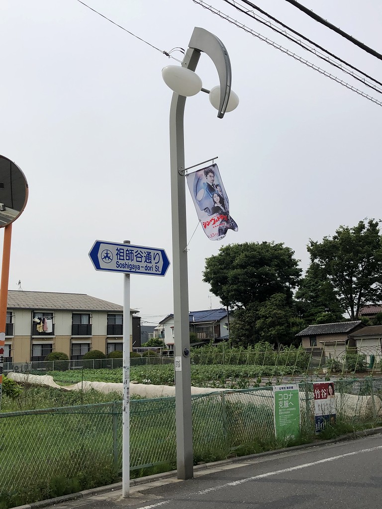 祖師ヶ谷大蔵のウルトラマン商店街のウルトラマン型の街路灯1