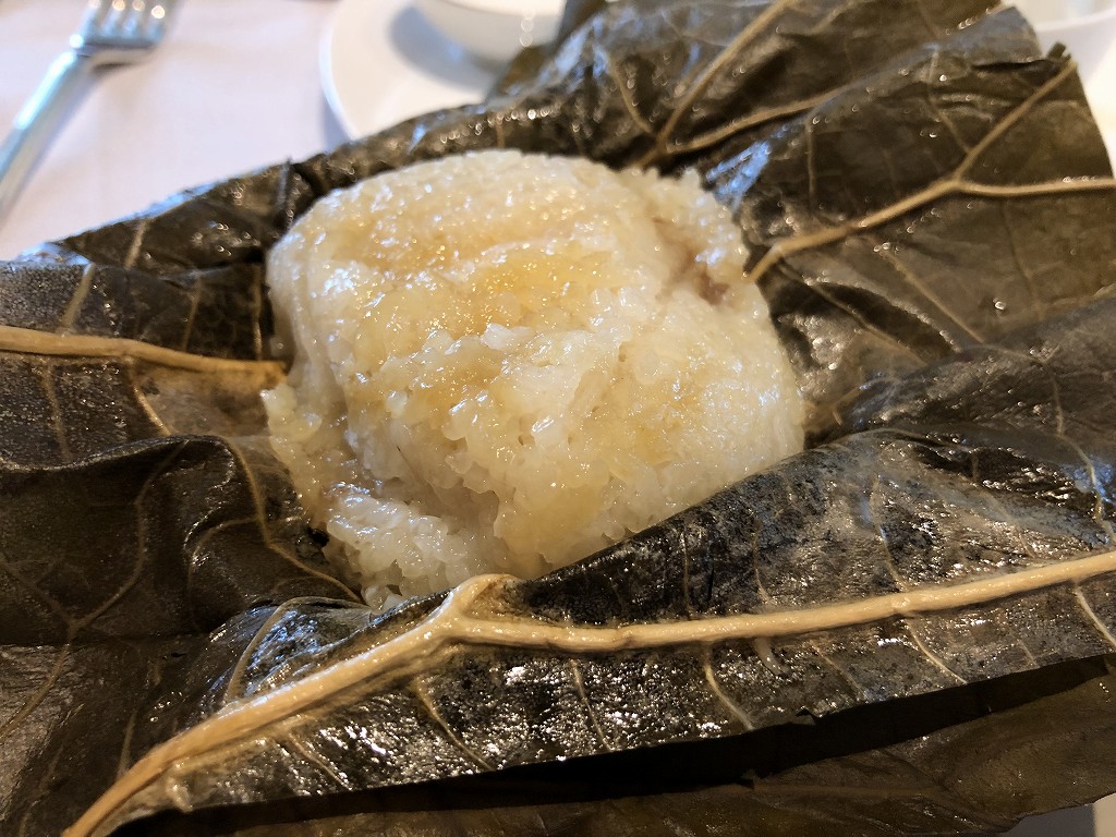 セントレジス香港の「RUN」での朝食の肉粽