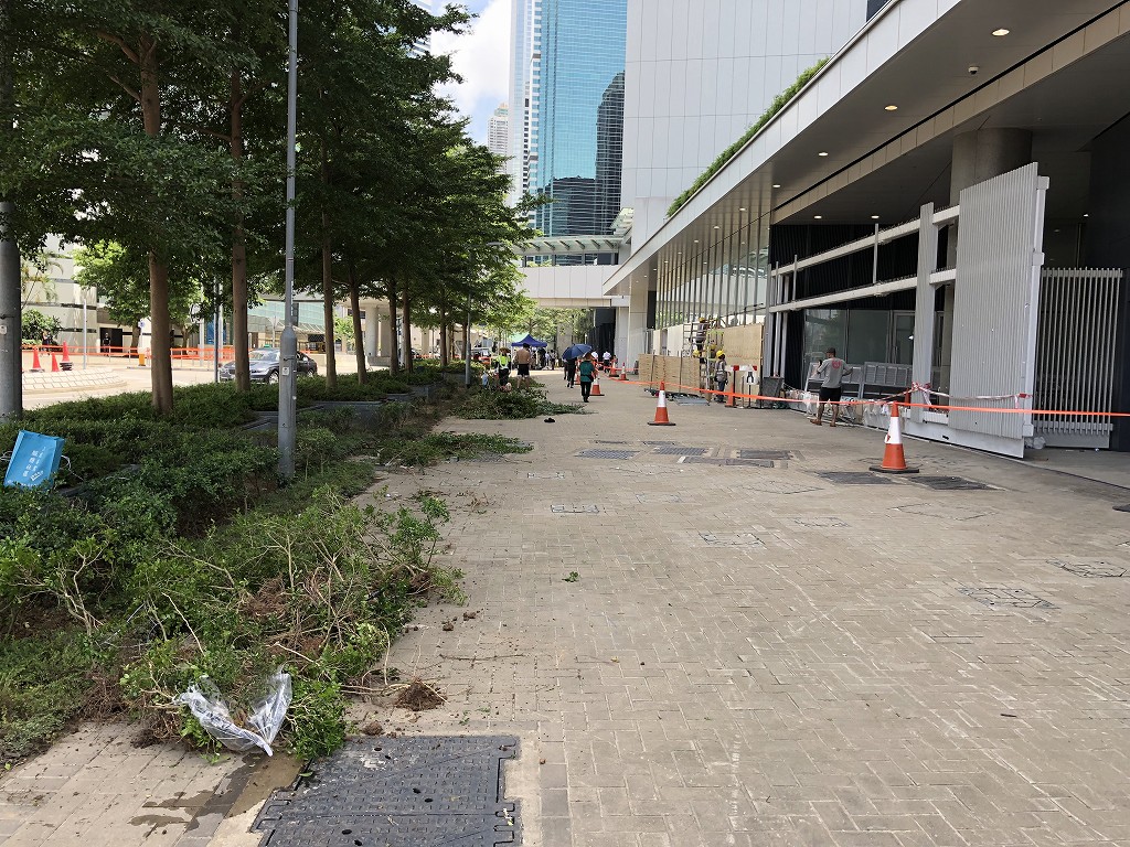 突撃された香港の立法会1