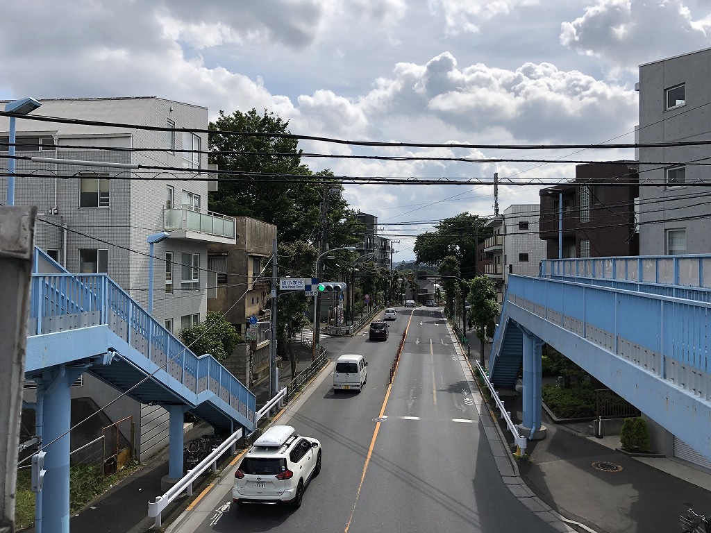 砧小学校前の歩道橋