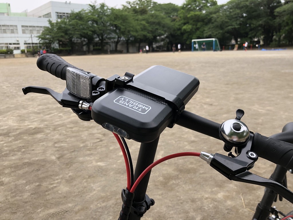 トランスモバイリーのULTRA LIGHT E-BIKE NEXT163のモバイルバッテリー