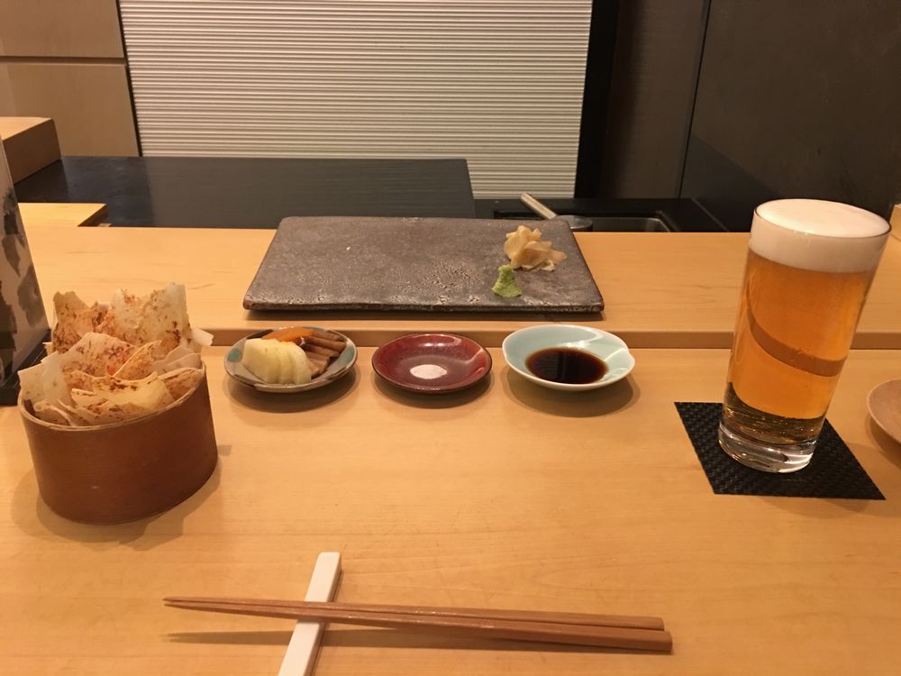 ウェスティン朝鮮ソウルの鮨朝のサッポロビール
