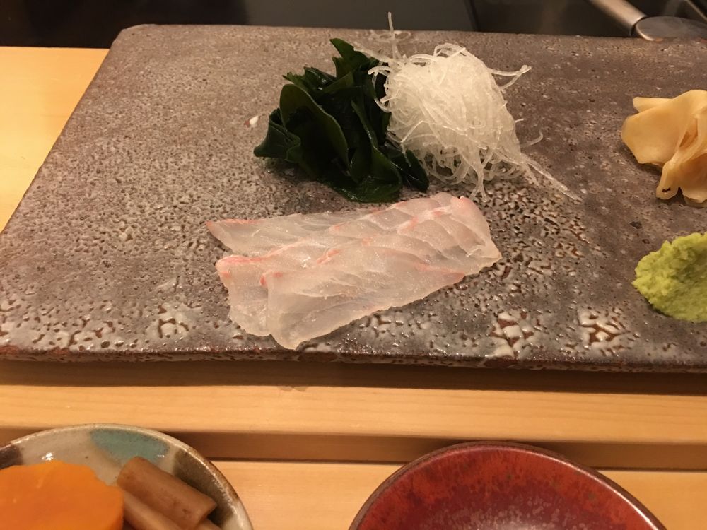 ウェスティン朝鮮ソウルの鮨朝のヒラメ