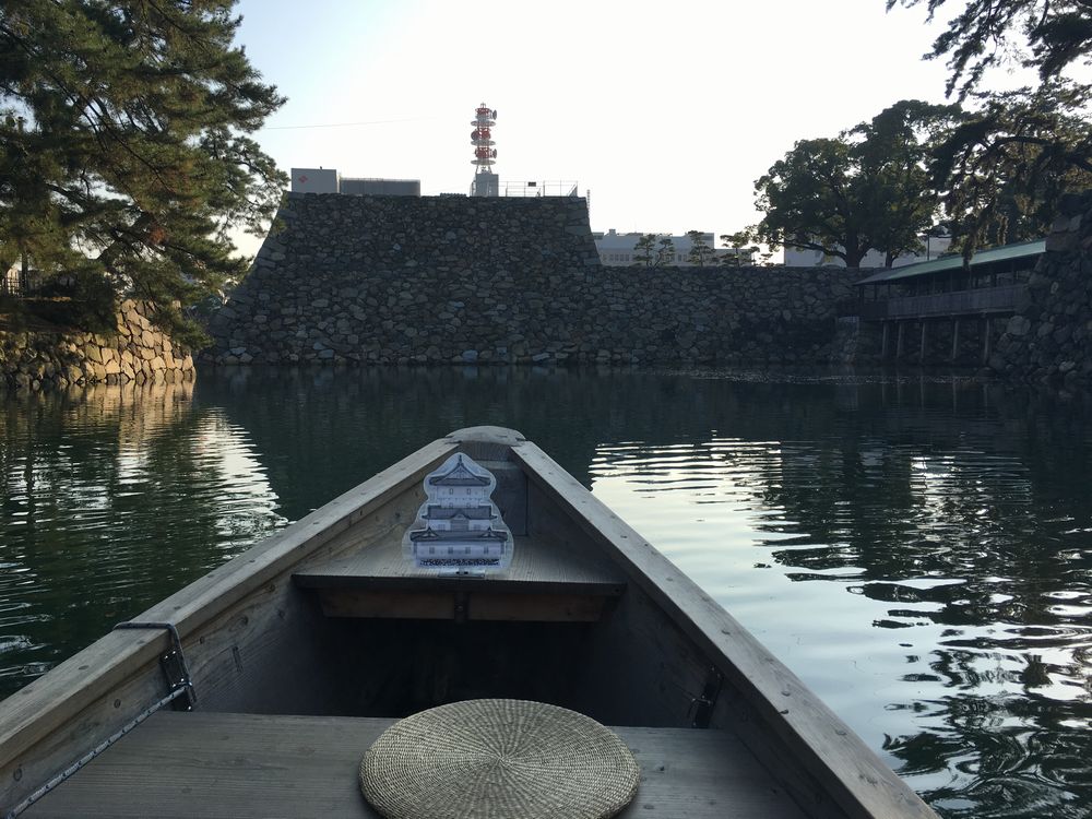高松城跡の和船「玉藻丸」乗船