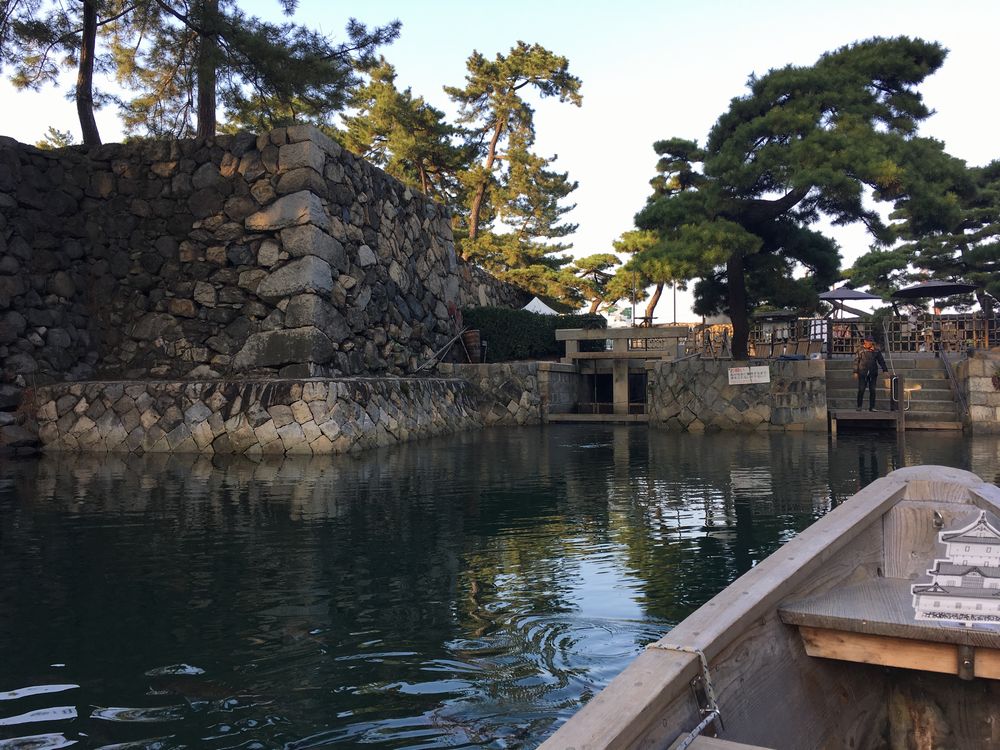 高松城の濠の水門