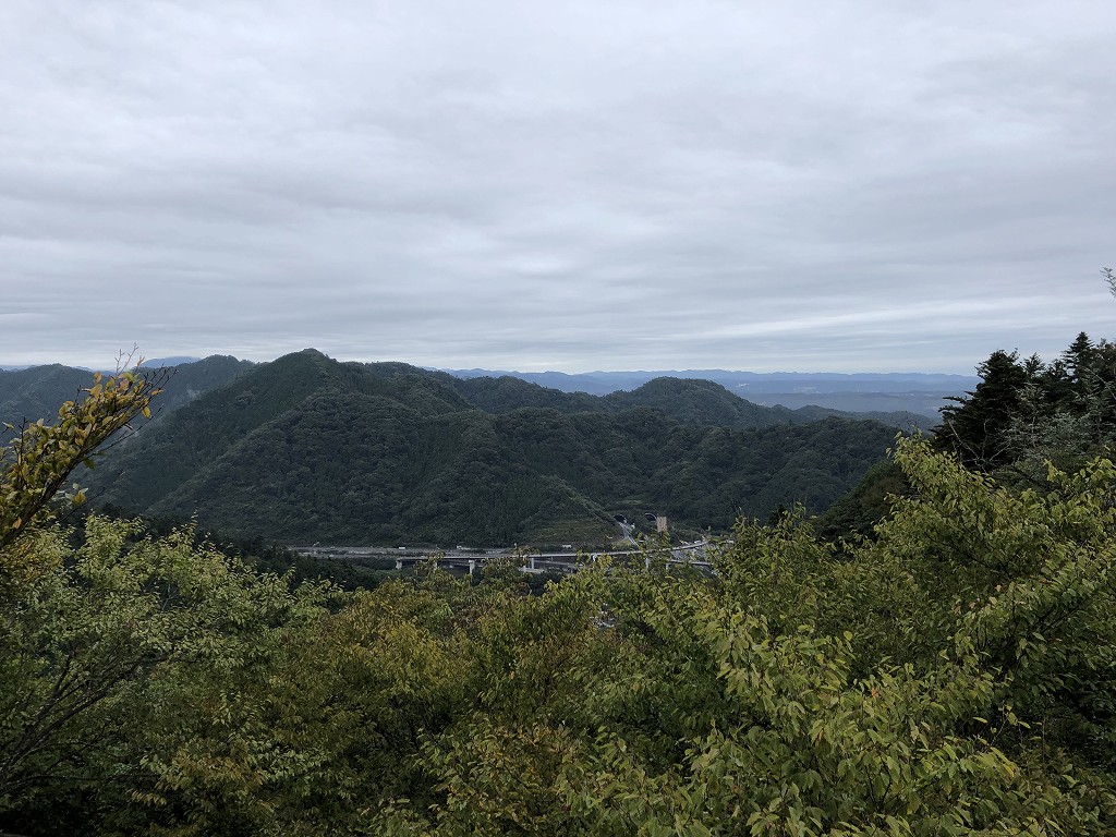 高尾山から自動車道