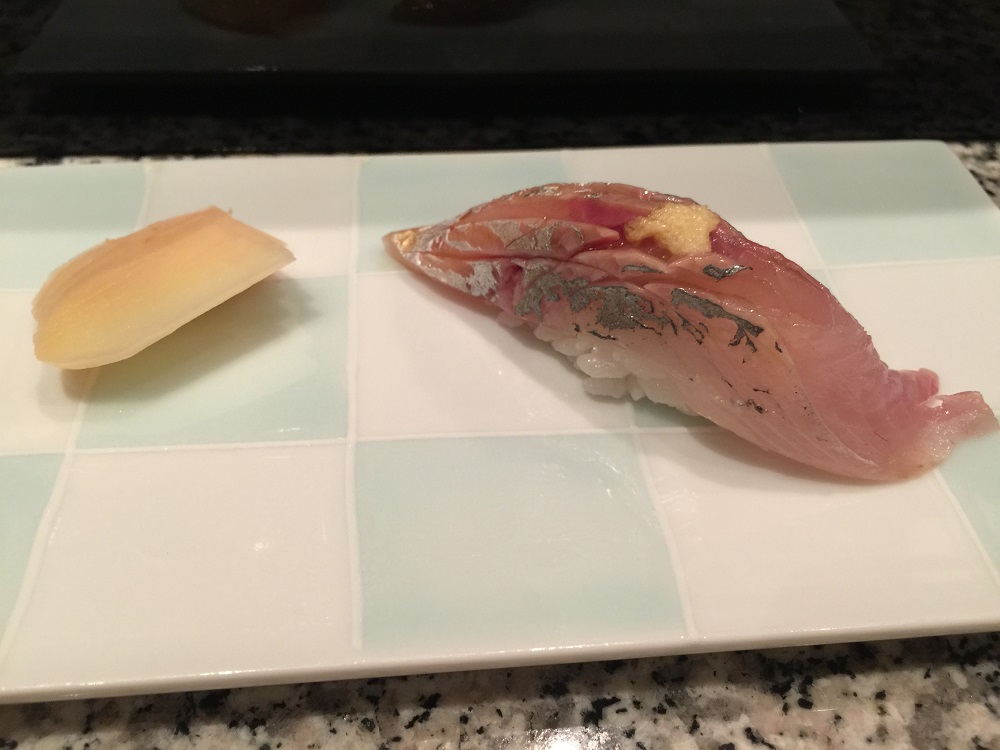 天駒アジの寿司