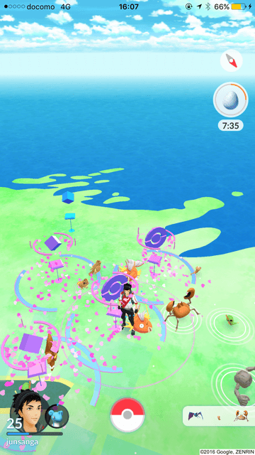 東尋坊のポケモン