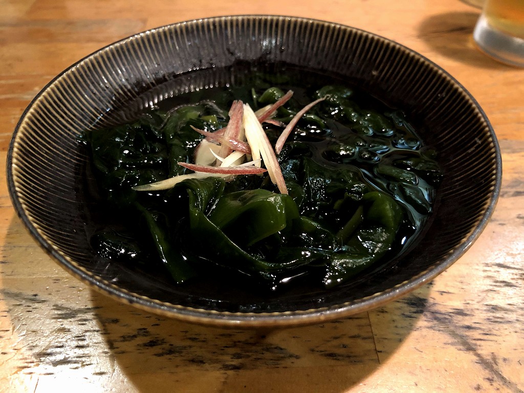 徳島の「酒菜きっちん雄食」の鳴門わかめ