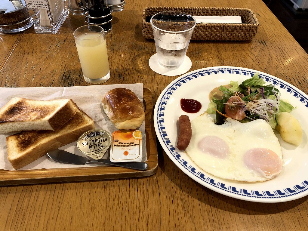 徳島の「アストリア」のモーニング（洋食）