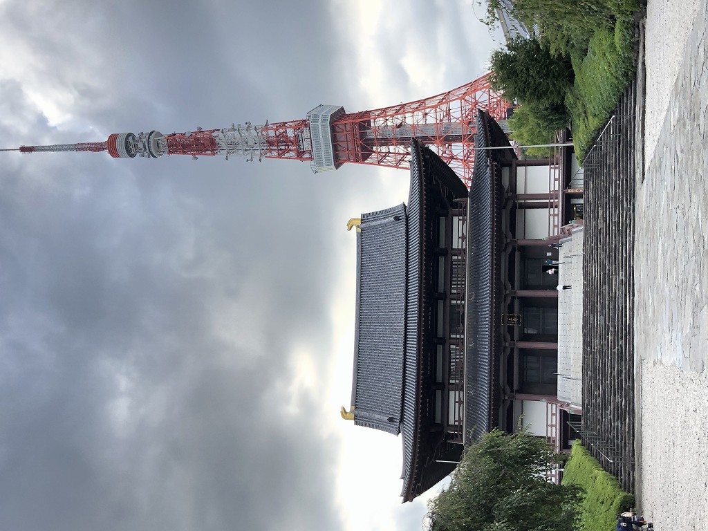 増上寺と東京タワー