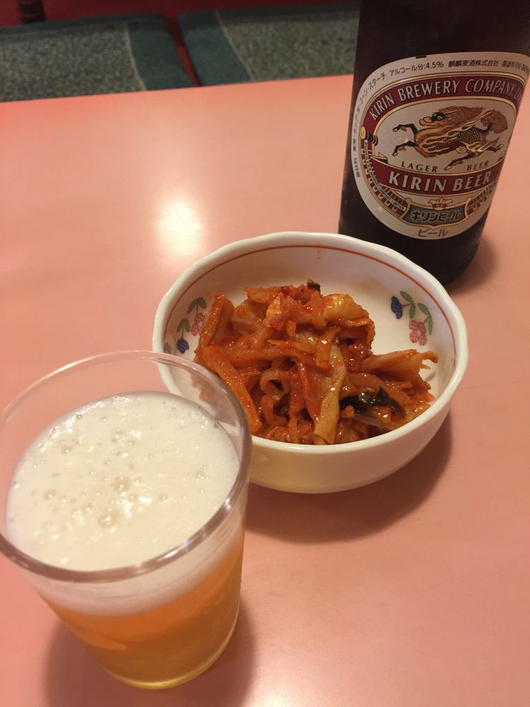 東京まんぷくラーメン大町店のキムチ