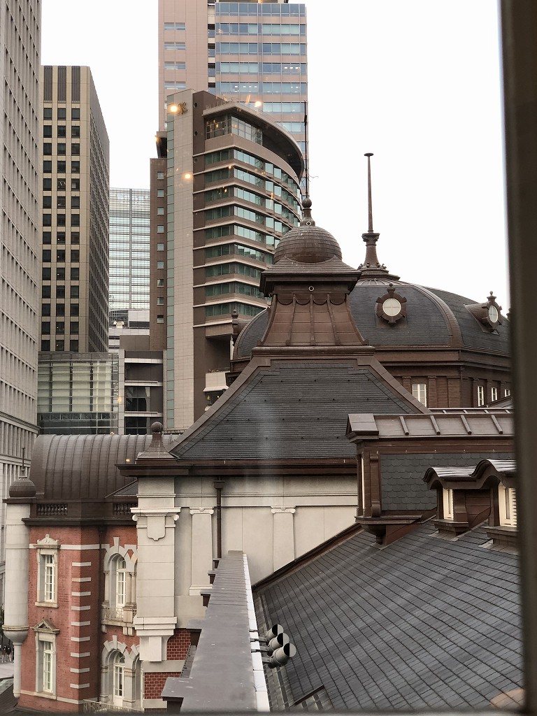 東京ステーションホテルのアトリウムの小部屋からの北ドーム