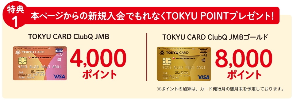 東急カードに新規入会するだけで4,000ポイント
