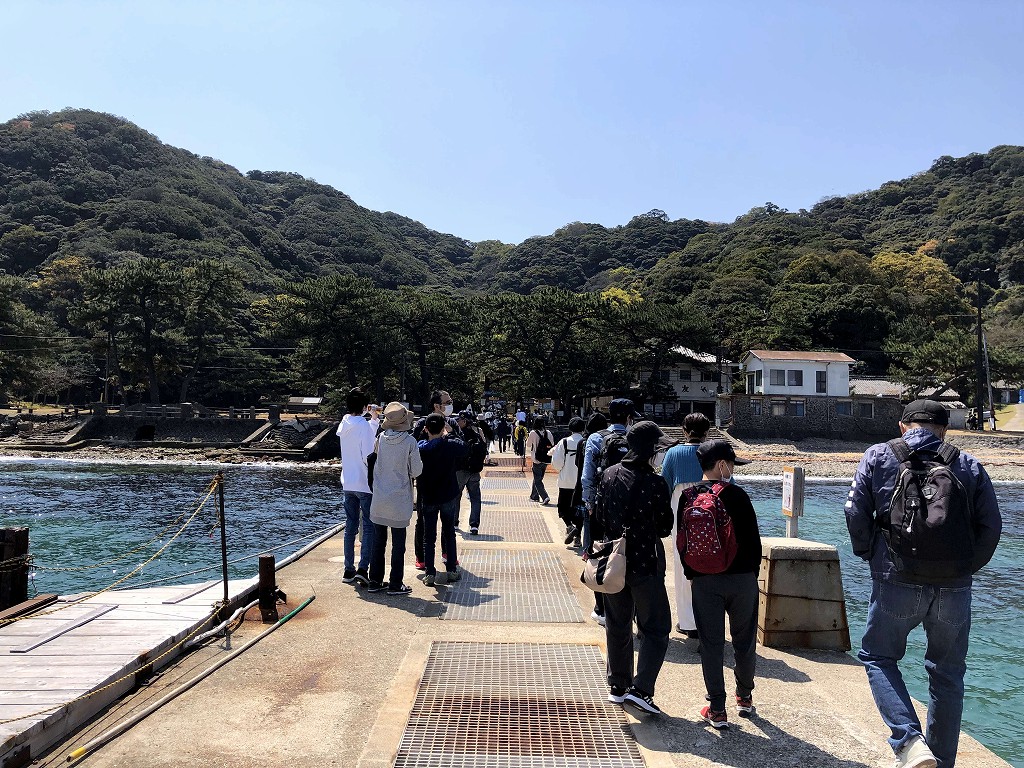 友ヶ島の野奈浦桟橋に到着1