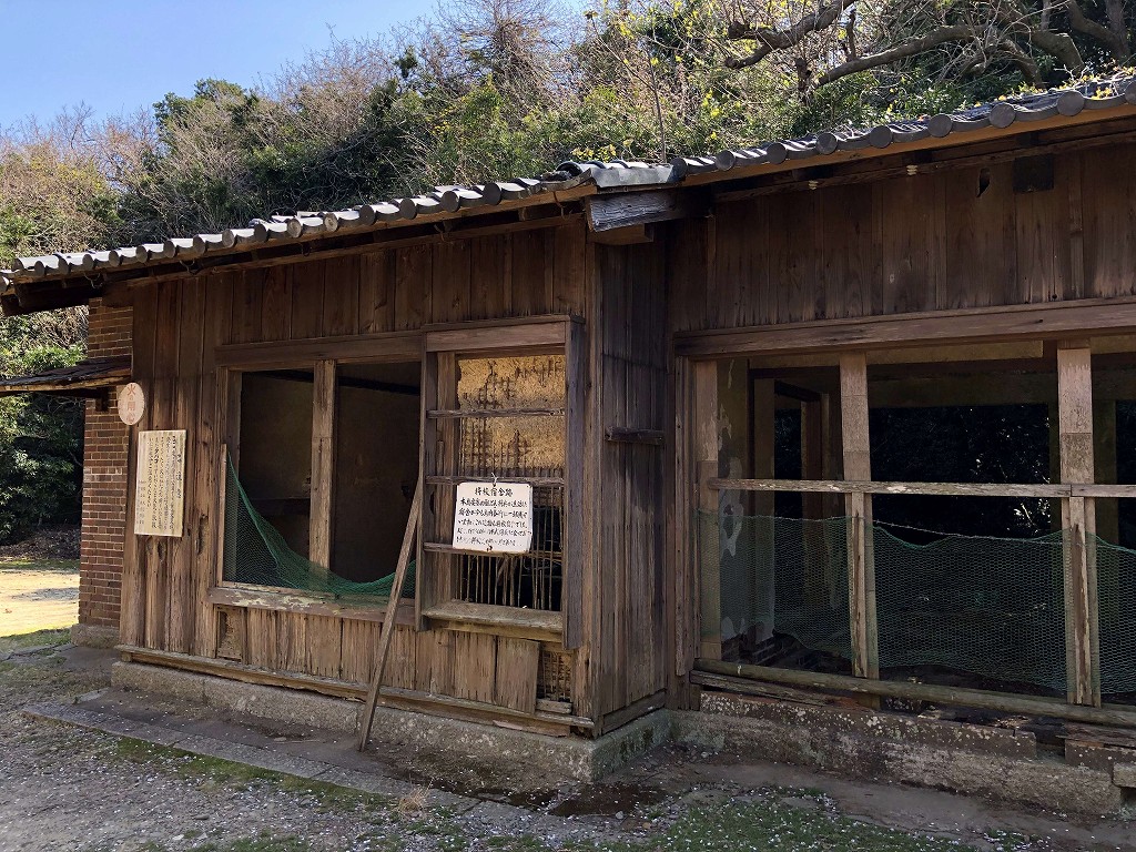 友ヶ島の宿舎跡2
