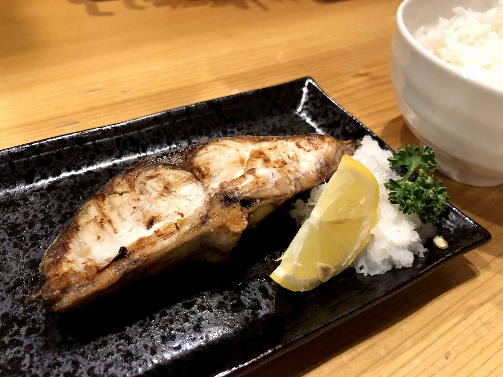 キーノ和歌山の「太平洋酒場」の鰆の塩焼き