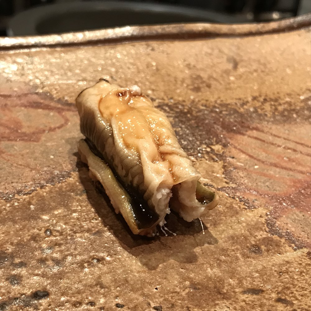 広島の吉鮨の煮穴子のツメ