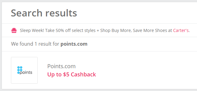 TopCashbackのpoints.com案件1