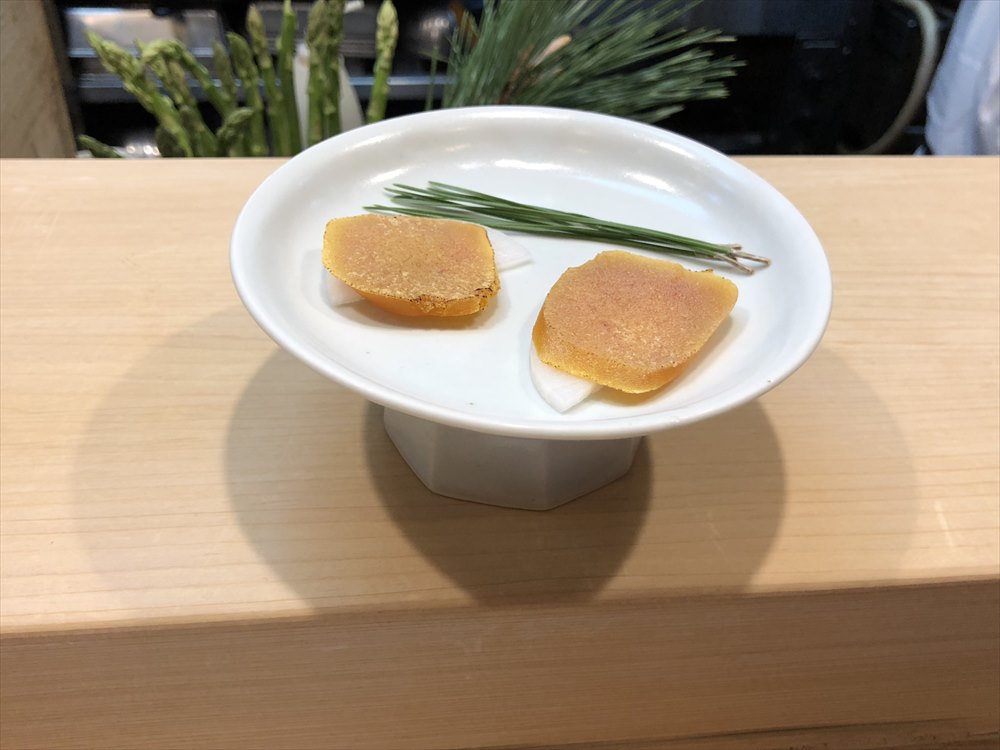 鳥取の笹すしのからすみ