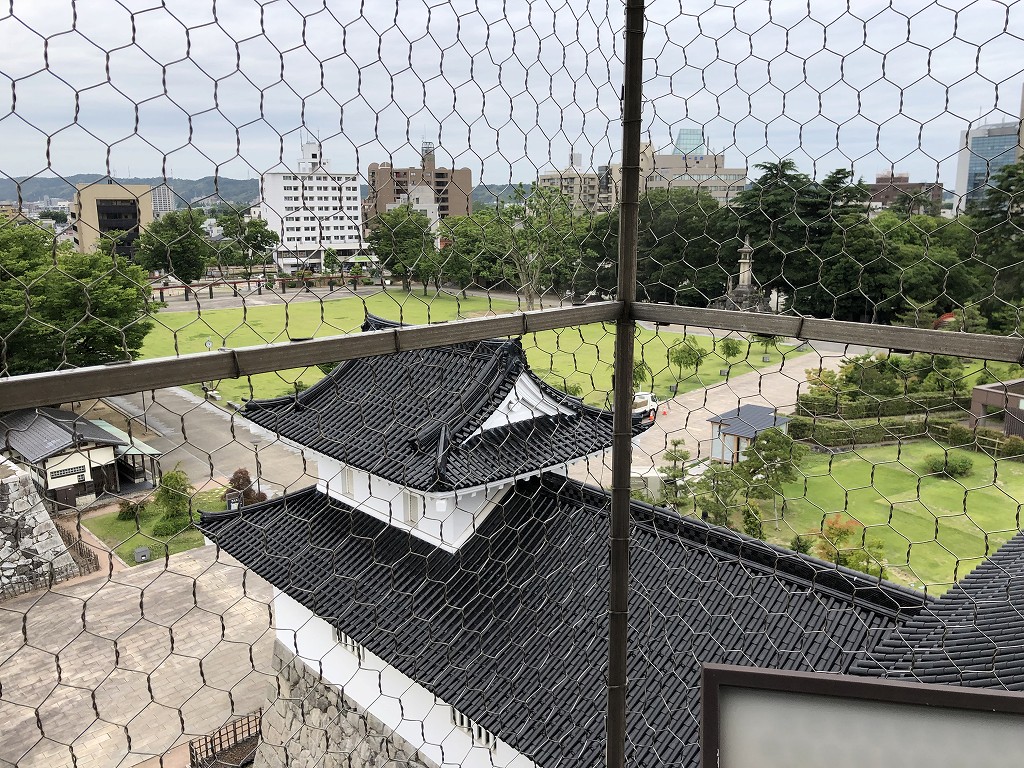 富山城の展望台から