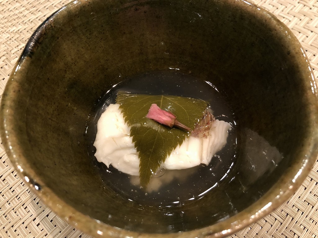 豊田市の割烹 なり田の鯛の道明寺