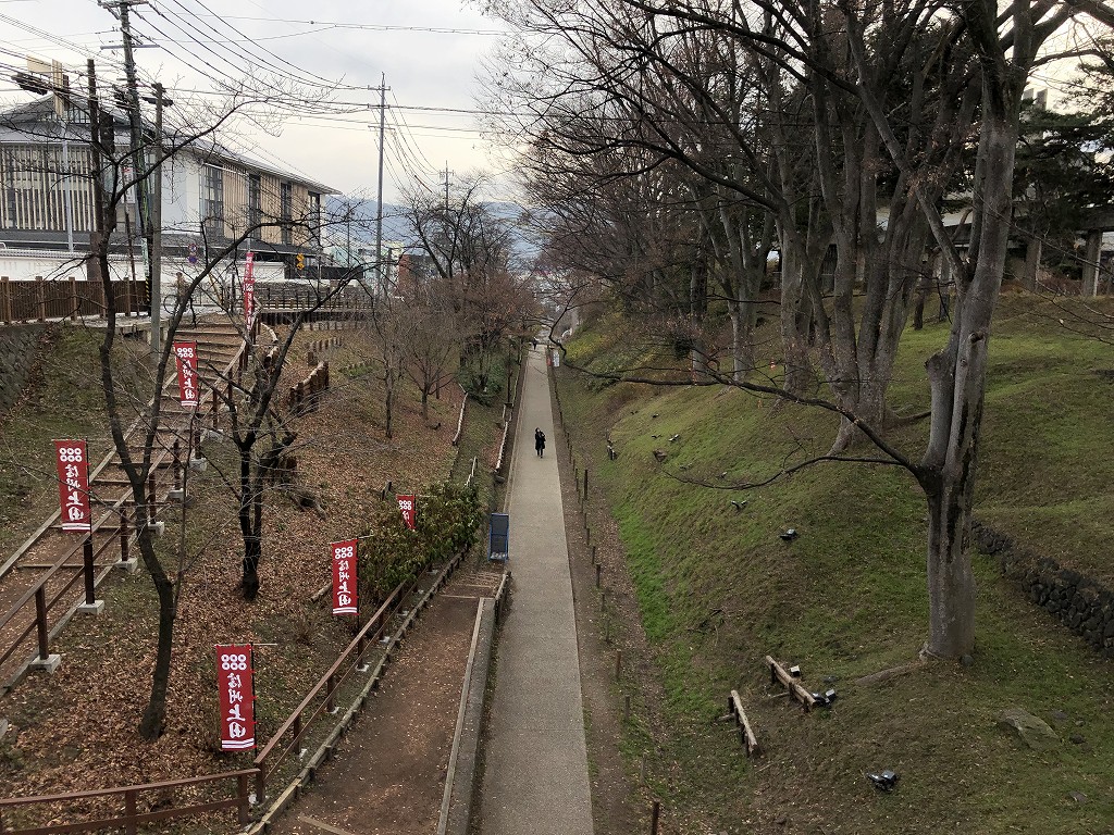 上田城の二の丸橋の堀