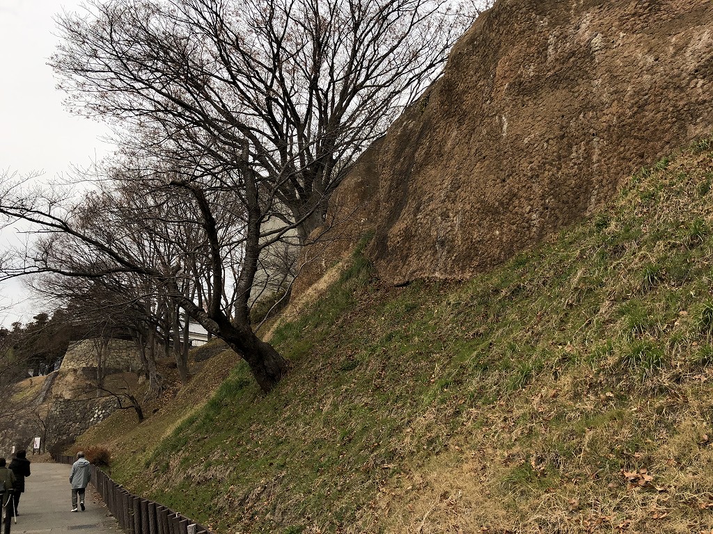 上田城の尼ヶ淵の崖9