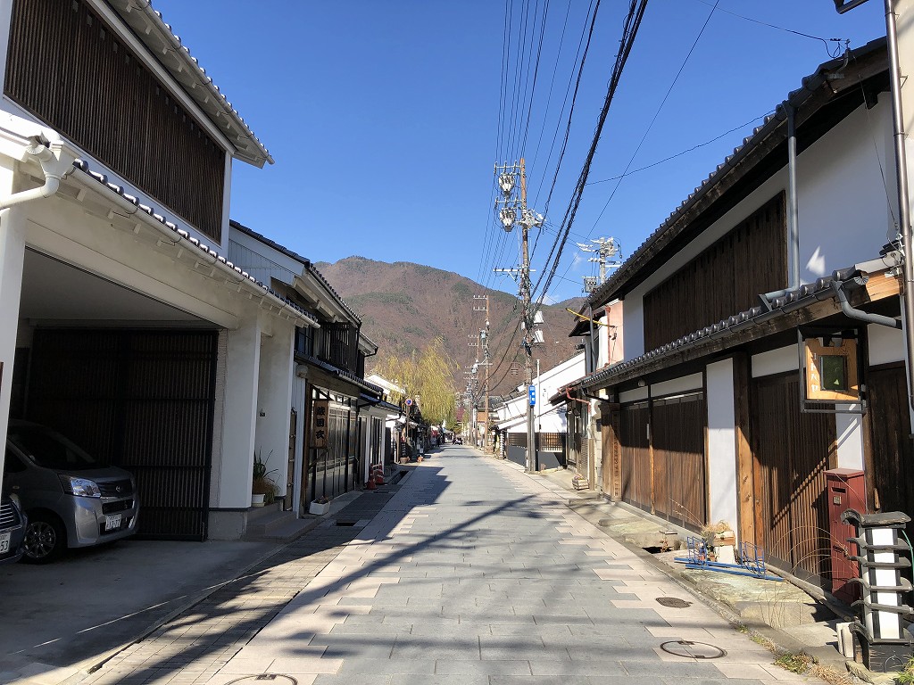 上田市の北国街道の柳町2