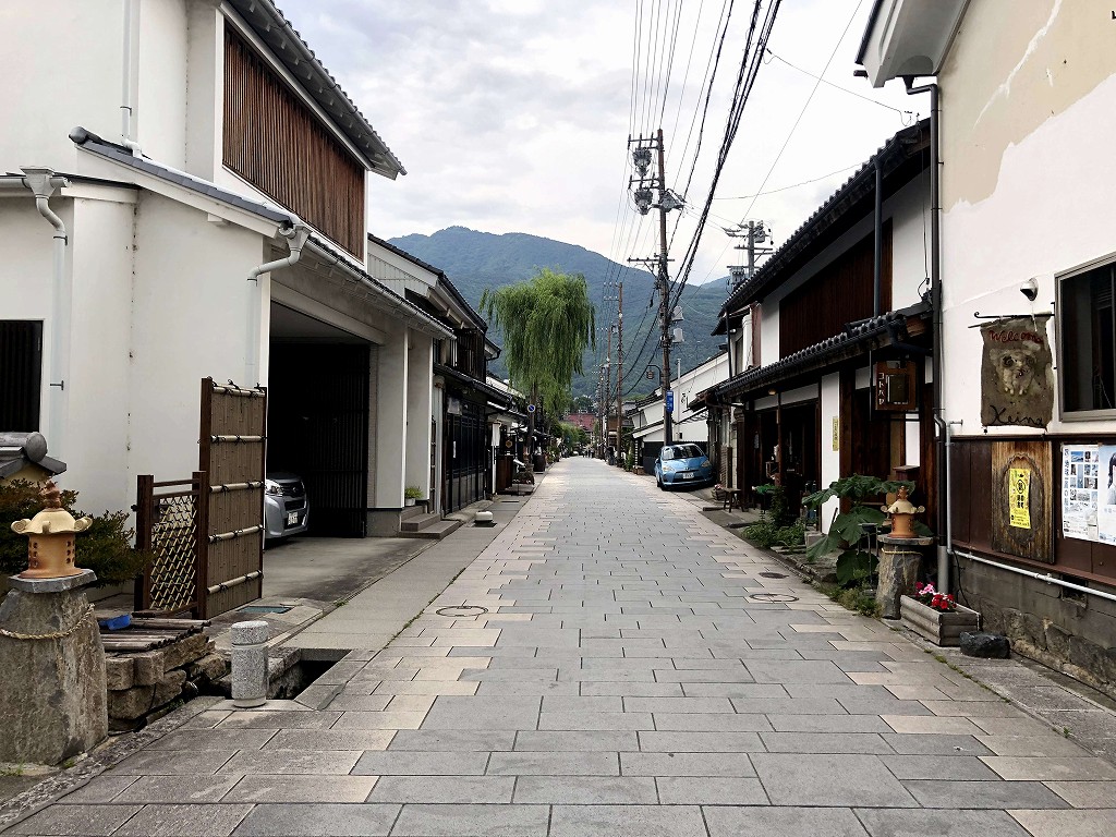 旧北国街道柳町の入口