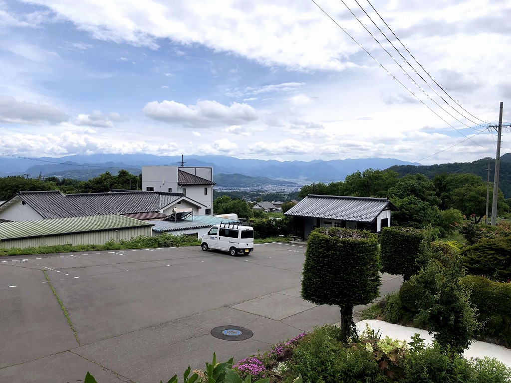 真田氏居館跡の土手からの眺め