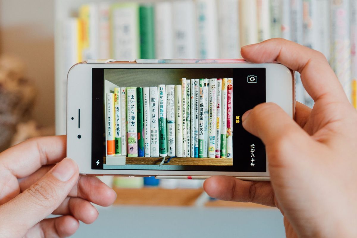 バリューブックスの本棚スキャンのイメージ