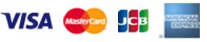 Visa/MasterCard/JCB/AMEXロゴ