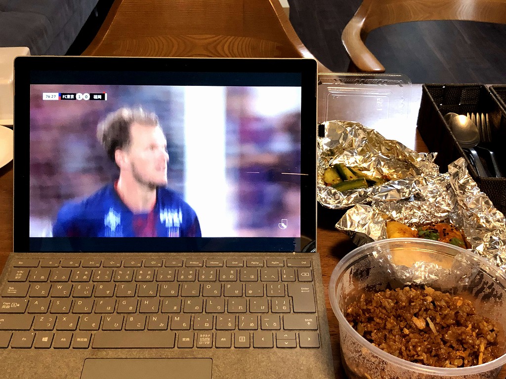 ワラビーハウスでサッカー観戦