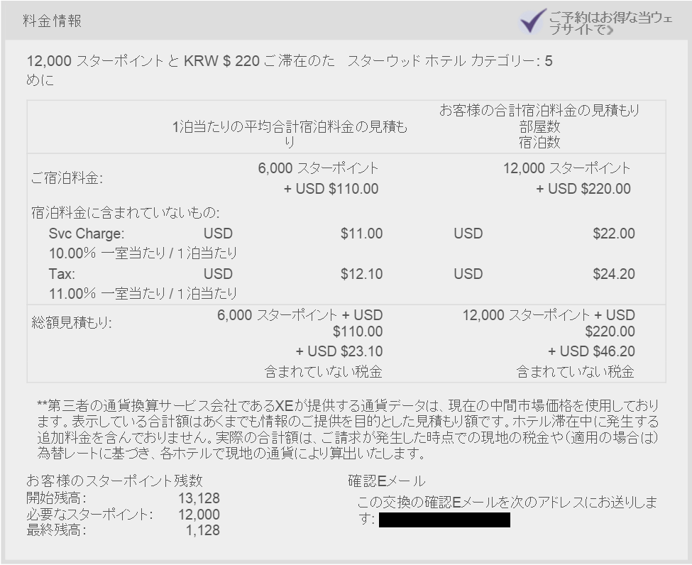 ウェスティン朝鮮ホテルソウルの宿泊料金