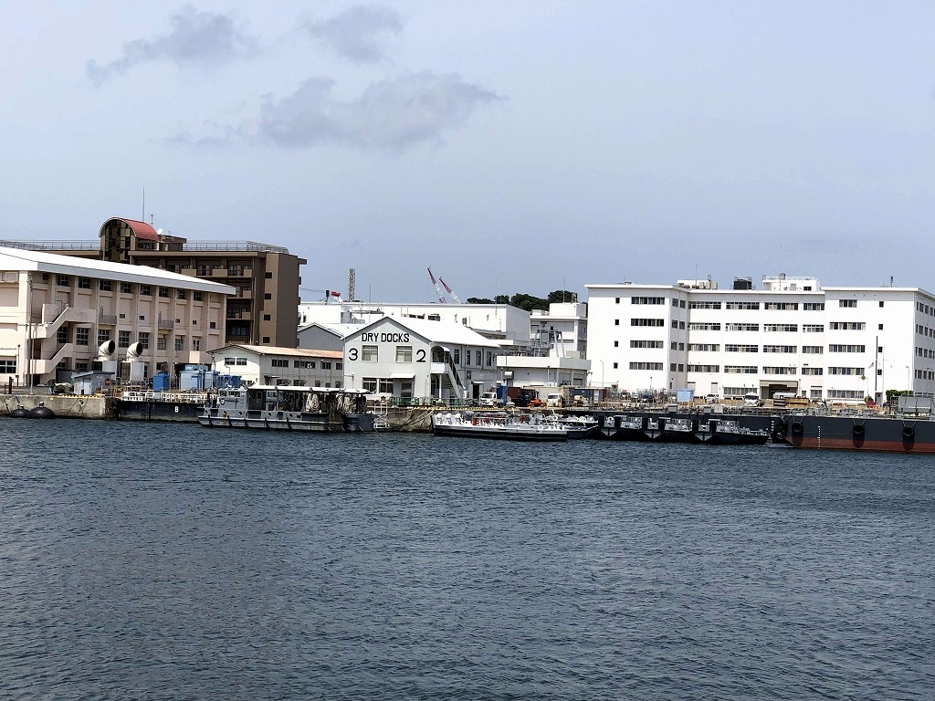 ヴェルニー公園から米海軍横須賀基地内に現在も存在しているドライドック