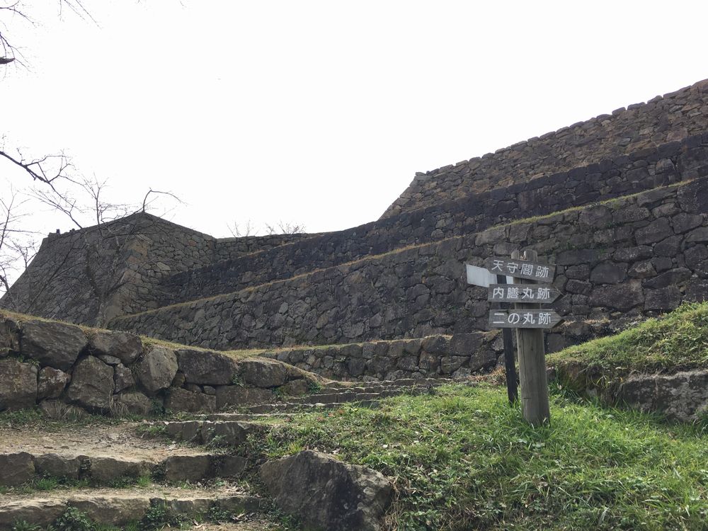 米子城跡の石垣