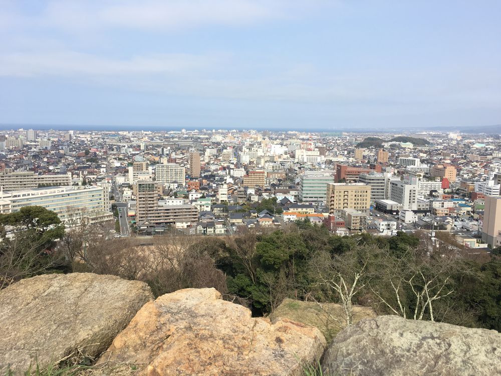 米子城跡の本丸跡からの眺め1