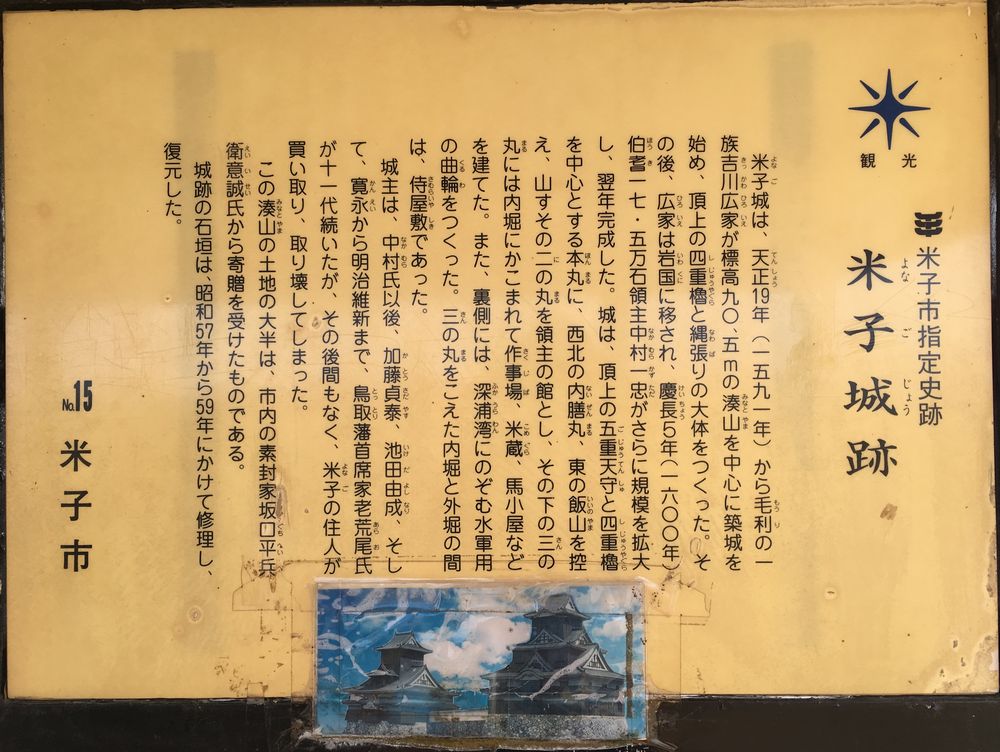 米子城の案内