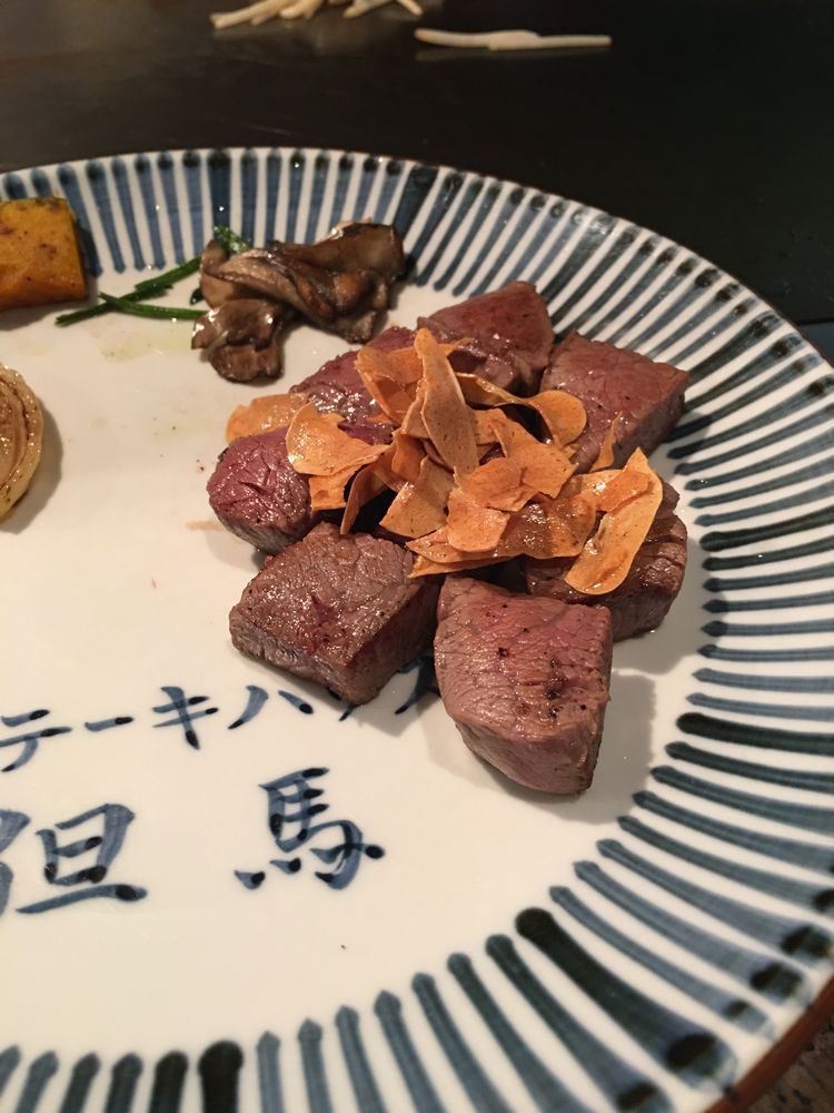 松山のステーキハウス但馬の牛ステーキ