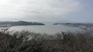 米子城跡から中海