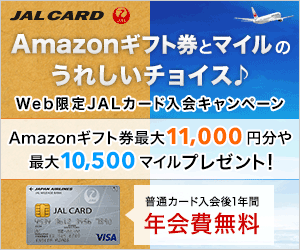 JALカード（Visa/MasterCard/JCB/AMEX/Diners）新規入会キャンペーン