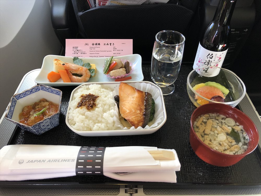 羽田-金浦（JAL91）ビジネスクラスの機内食