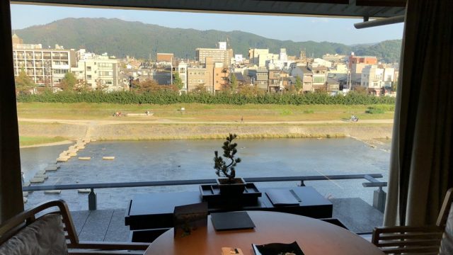 リッツカールトン京都のラグジュアリーからの眺め