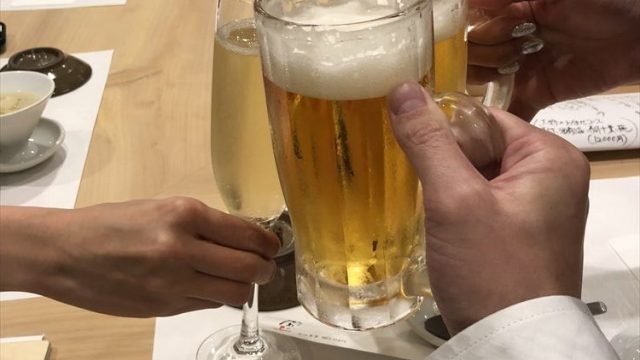 那覇の「かわじ」で飲み会