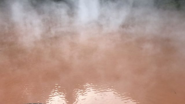 別府温泉の血の池地獄