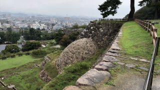 鳥取城跡の天球丸から巻石垣