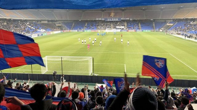 蔚山文殊サッカー競技場で「蔚山現代FC vs FC東京」