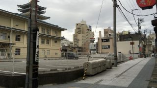 本願寺富山西別院の土塁の名残