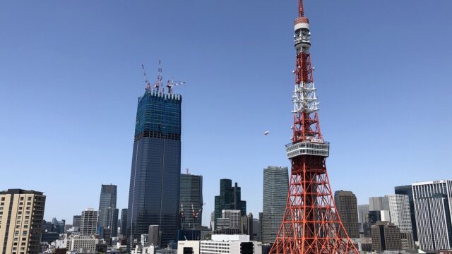 ザ・プリンスパークタワー東京のパノラミックキングルーム バルコニー付き（東京タワー側）